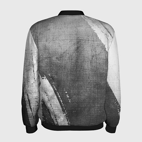 Мужской бомбер Ford - grey gradient вертикально / 3D-Черный – фото 2