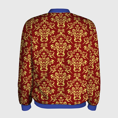 Мужской бомбер Викторианский колорит / 3D-Синий – фото 2