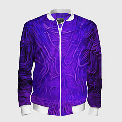 Мужской бомбер Фиолетовый симбионт