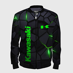 Мужской бомбер Kawasaki - плиты с эффектом свечения