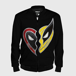Мужской бомбер Deadpool and Wolverine best friends