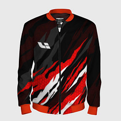 Бомбер мужской Lixiang - красный языки пламени, цвет: 3D-красный