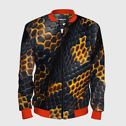 Мужской бомбер Текстура змеи