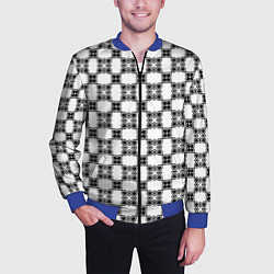 Бомбер мужской Готический орнамент, цвет: 3D-синий — фото 2