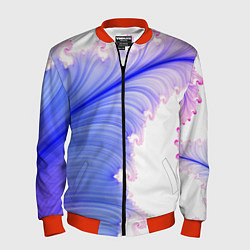 Мужской бомбер Узоры неон фрактал