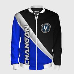 Мужской бомбер Чанган - синий и черный