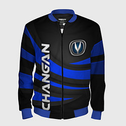 Бомбер мужской Чанган - синяя волна, цвет: 3D-синий