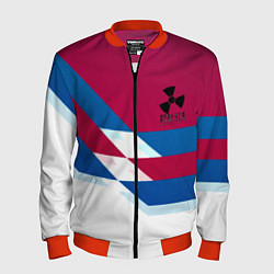 Бомбер мужской Stalker geometry, цвет: 3D-красный