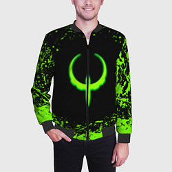 Бомбер мужской Quake кислотные краски, цвет: 3D-черный — фото 2