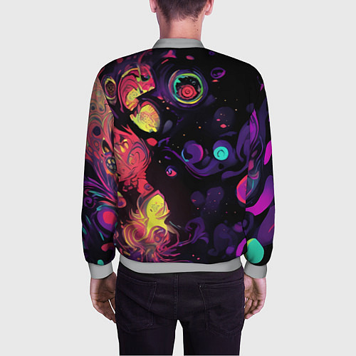 Мужской бомбер Интерференционные цвета / 3D-Меланж – фото 4