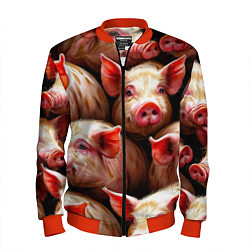 Мужской бомбер Поросята