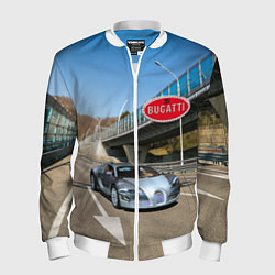 Мужской бомбер Бугатти на трассе