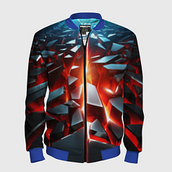 Мужской бомбер Черные слитки над лавой
