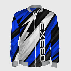 Бомбер мужской Exeed - blue sport, цвет: 3D-меланж