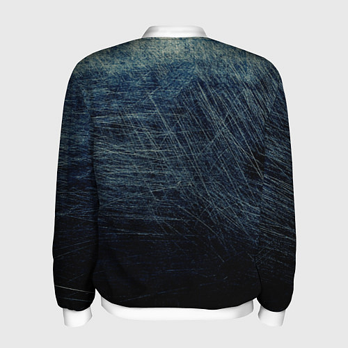 Мужской бомбер Батя - светлая сталь / 3D-Белый – фото 2