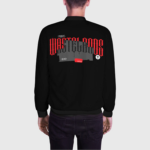 Мужской бомбер WSTDS logo / 3D-Черный – фото 4