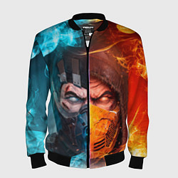 Мужской бомбер Mortal Kombat - Саб-зиро и Скорпион
