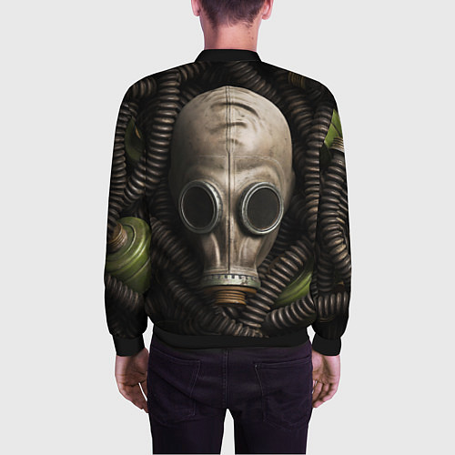 Мужской бомбер Авто рожденные в СССР / 3D-Черный – фото 4