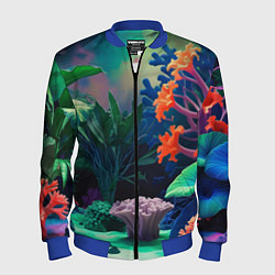 Мужской бомбер Морское дно с кораллами