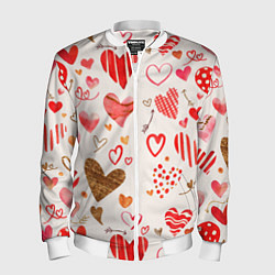 Мужской бомбер Любовный паттерн