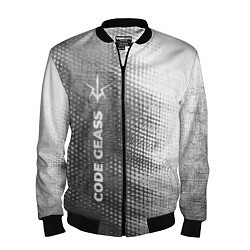 Бомбер мужской Code Geass - grey gradient по-вертикали, цвет: 3D-черный