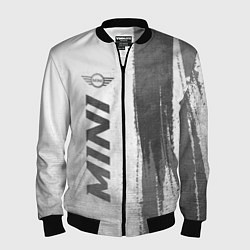 Мужской бомбер Mini - white gradient по-вертикали