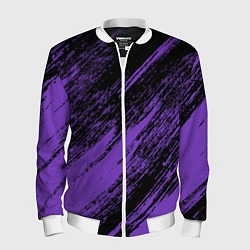 Мужской бомбер The color is purple and black