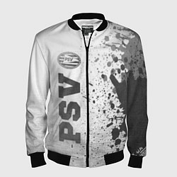 Бомбер мужской PSV - white gradient по-вертикали, цвет: 3D-черный