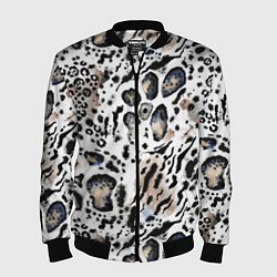 Мужской бомбер Пятна леопарда абстрактные