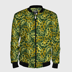 Бомбер мужской Зелёные кастеты, цвет: 3D-черный