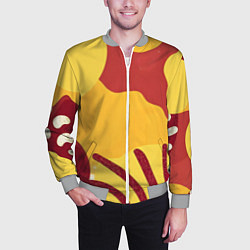 Бомбер мужской Жаркий африканский паттерн, цвет: 3D-меланж — фото 2
