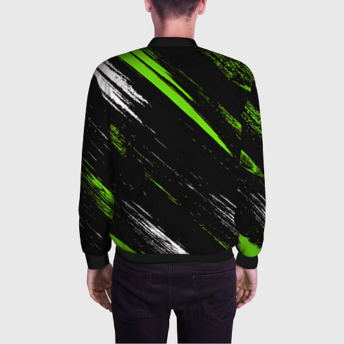 Мужской бомбер Sports suit / 3D-Черный – фото 4