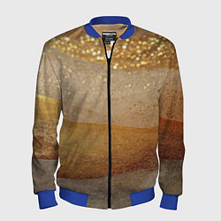 Бомбер мужской Бежевые блестяшки текстура, цвет: 3D-синий