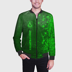 Бомбер мужской Galatasaray - green gradient по-вертикали, цвет: 3D-черный — фото 2