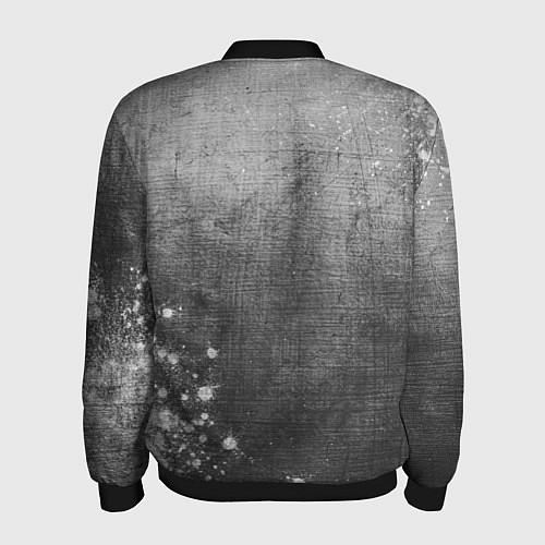 Мужской бомбер Borussia - grey gradient вертикально / 3D-Черный – фото 2