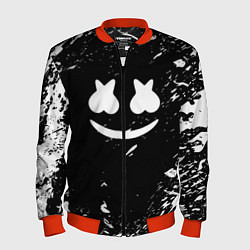 Бомбер мужской Marshmello брызги красок, цвет: 3D-красный