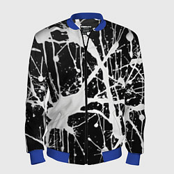 Мужской бомбер Брызги белой краски