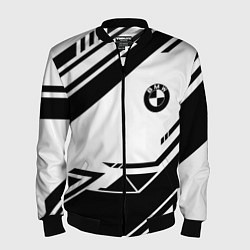 Мужской бомбер BMW geometry black