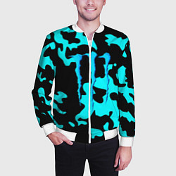 Бомбер мужской Monster energy камуфляж голубой, цвет: 3D-белый — фото 2