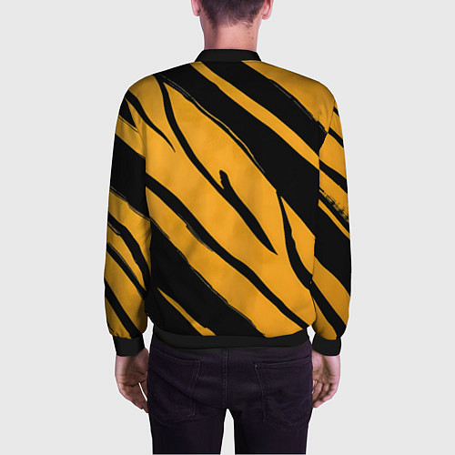 Мужской бомбер Тигровый раскрас / 3D-Черный – фото 4