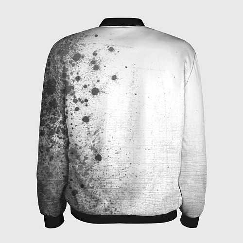 Мужской бомбер Inter - white gradient по-вертикали / 3D-Черный – фото 2