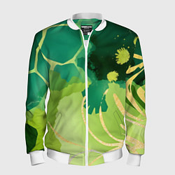 Бомбер мужской Вдохновленный природой, цвет: 3D-белый