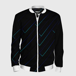 Мужской бомбер Color blue black