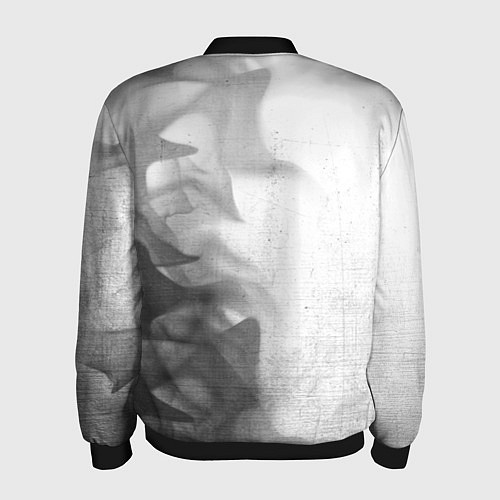 Мужской бомбер Land Rover - white gradient по-вертикали / 3D-Черный – фото 2