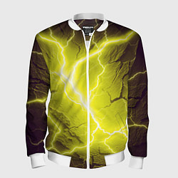 Мужской бомбер Color yellow black