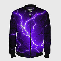 Мужской бомбер Color purple black