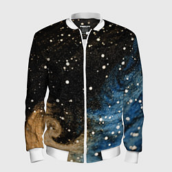 Мужской бомбер Черно-синий фон текстура