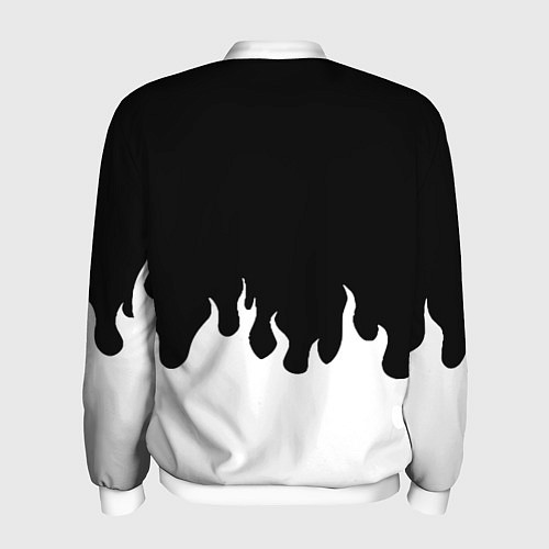 Мужской бомбер Monster energy red logo / 3D-Белый – фото 2