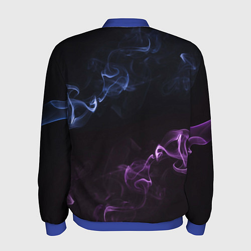 Мужской бомбер Color black blue pink / 3D-Синий – фото 2