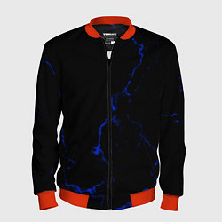 Бомбер мужской Color black blue, цвет: 3D-красный